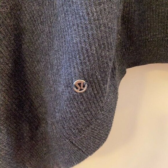 Lululemon open Cardigan Sweater Gray Cashmere 6 - Picture 8 of 9